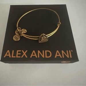 Alex and Ani Gold Charm Bangle